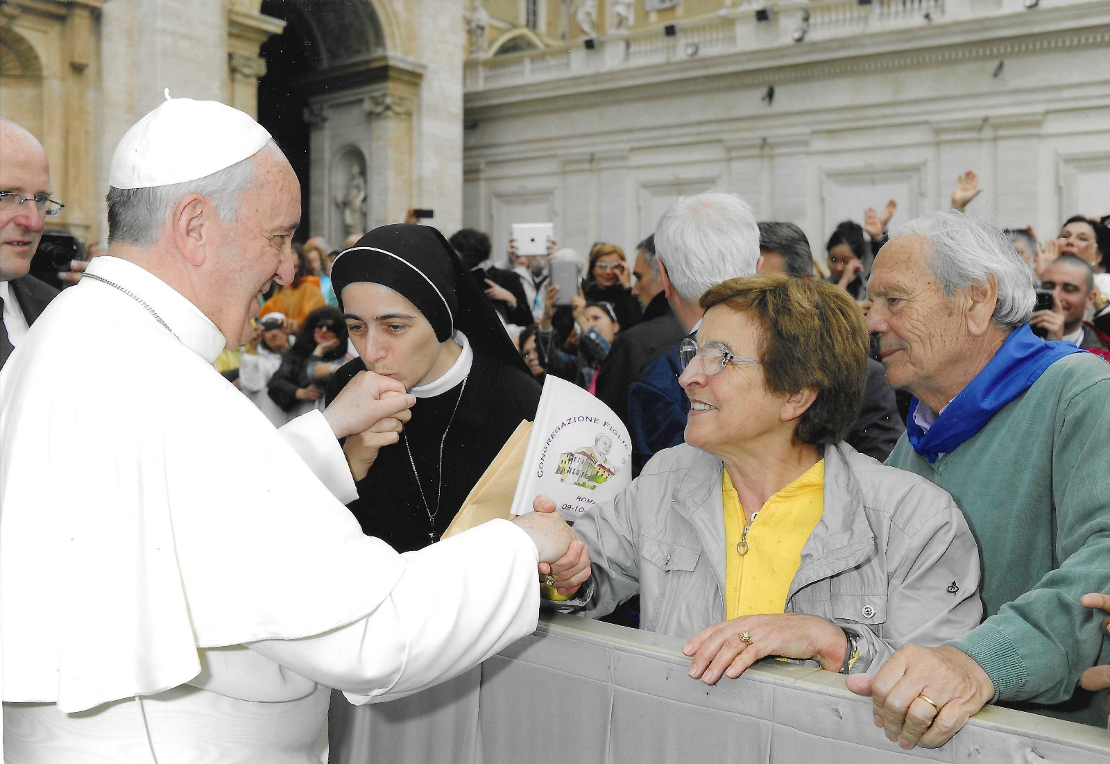 1 L'incontro con i coniugi Maria Rosa e Bruno Cagni (2013).